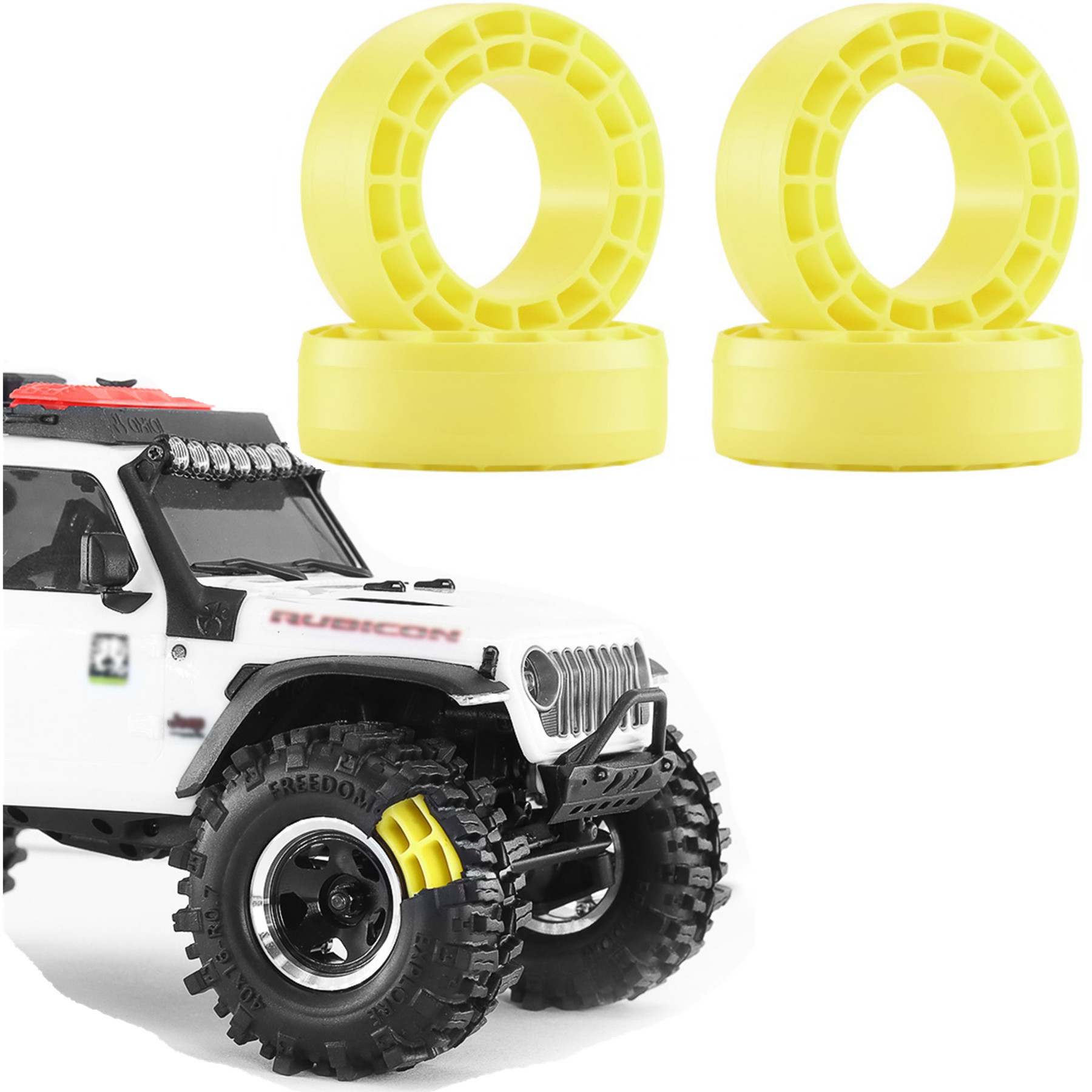 Rc Tire Foam Insert - 0.7인치 RC 실리콘 고무 타이어 인서트