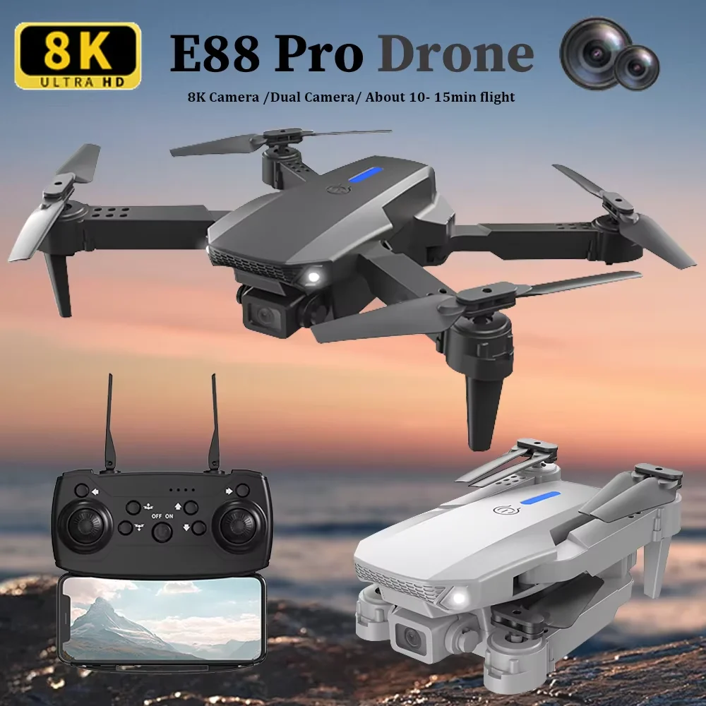 Rc Hobby Wholesale - E88 HD 4K 접이식 RC 드론,