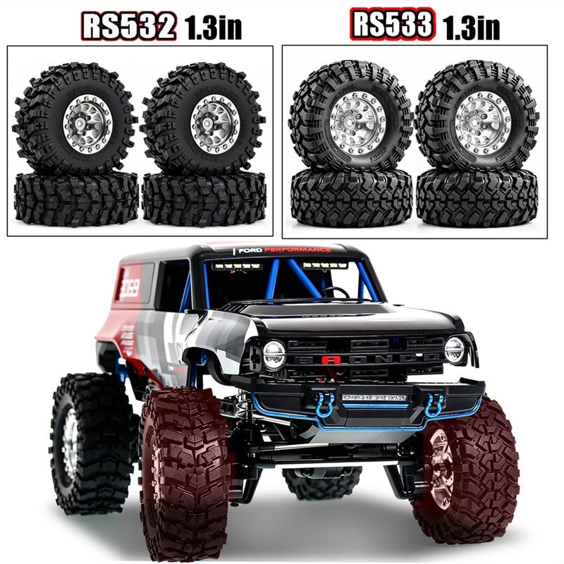 Rc Hobby Trucks - X18A-1.3인치 RC 비드락 휠 & 타이어