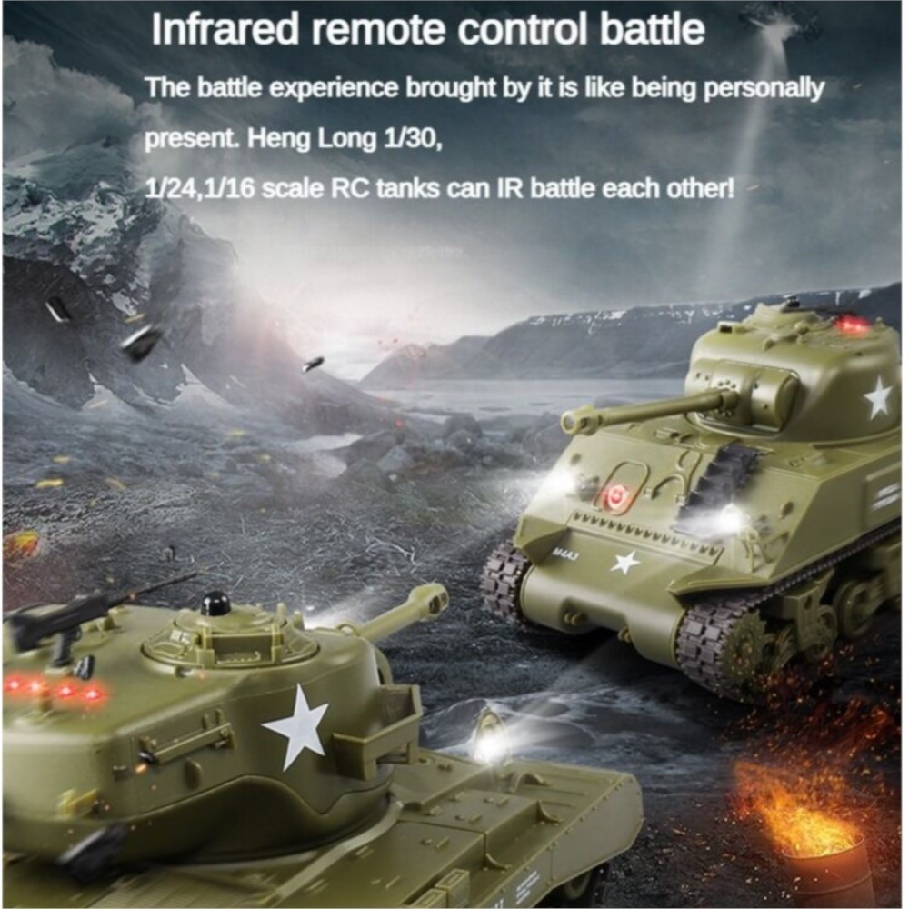 미국산 헝롱 셔먼 M4A3 RC 전투 탱크 3841-0 - Rc Hobby Tank 리뷰 및 가격
