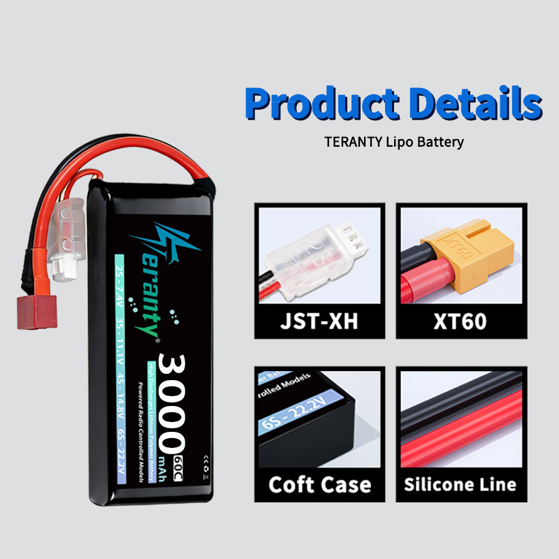 테란티 2S 3000mAh 리포 배터리 7.4V 60C - Rc Hobby Trucks 리뷰 및 가격