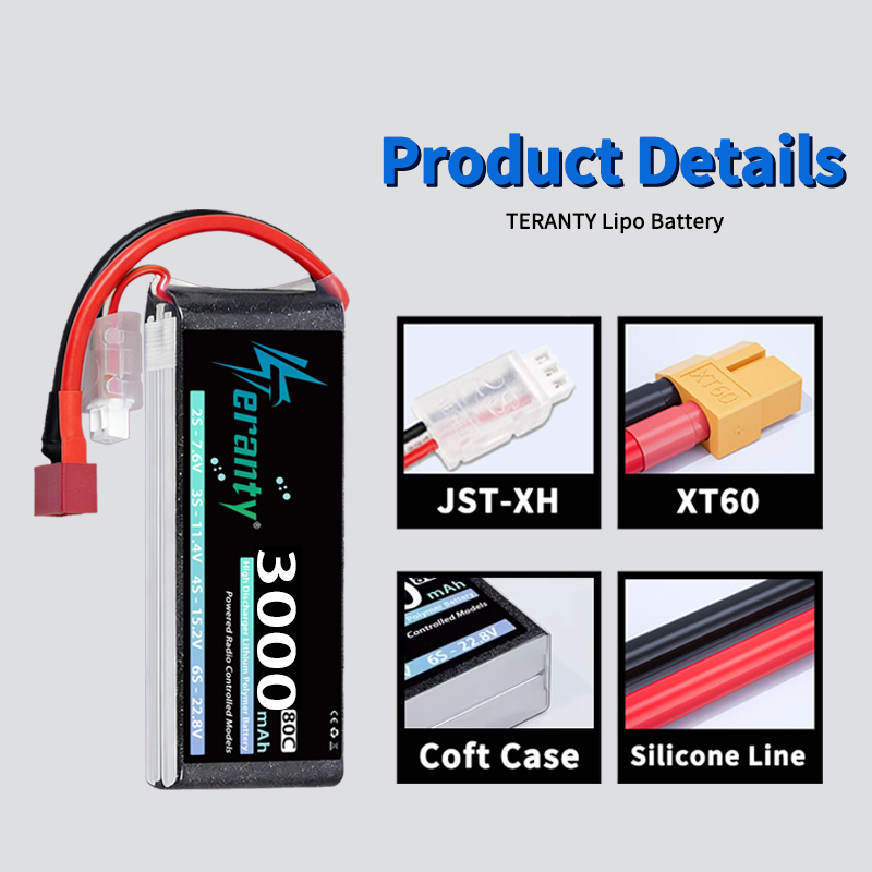 테란티 2S 3000mAh 리포 배터리 7.4V 60C - Rc Hobby Trucks 리뷰 및 가격