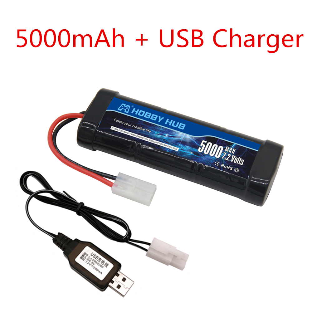 새로운 7.2V 배터리 5000/6800mAh NiMH - Rc Hobby Trucks 리뷰 및 가격