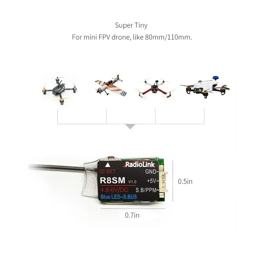 Radiolink R8SM 8채널 2.4G 미니 수신기 - Receiver Sbus 8Ch 리뷰 및 가격