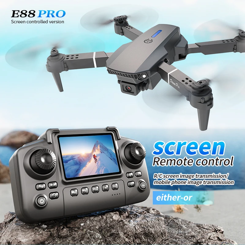 전문 E88 프로 드론 스크린 8K HD 카메라 WiF - Rc Hobby Wire 리뷰 및 가격