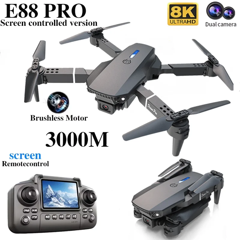 전문 E88 프로 드론 스크린 8K HD 카메라 WiF - Rc Hobby Wire 리뷰 및 가격
