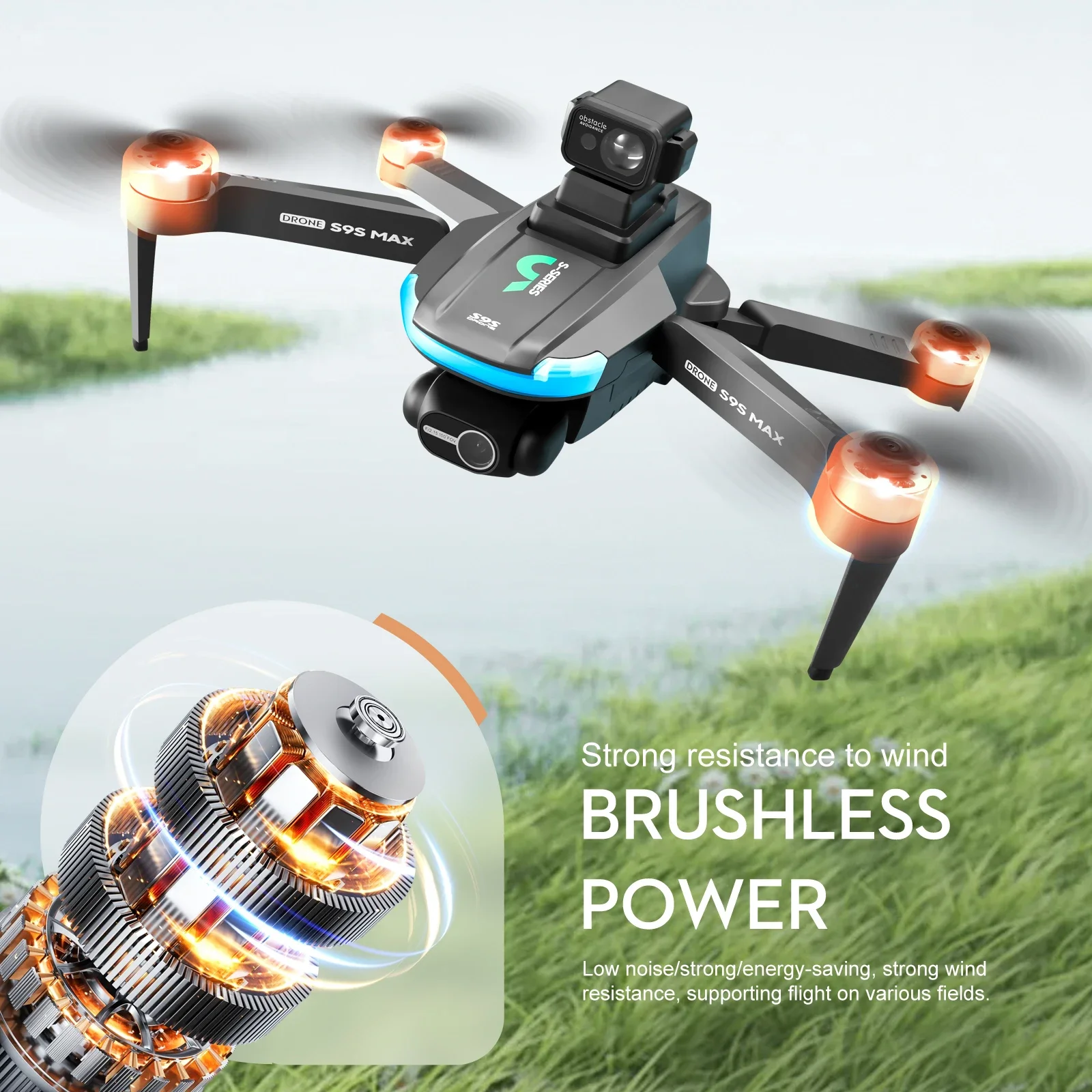 새로운 S9S MAX 미니 드론 4K 2축 PTZ HD - Rc Hobby Wire 리뷰 및 가격