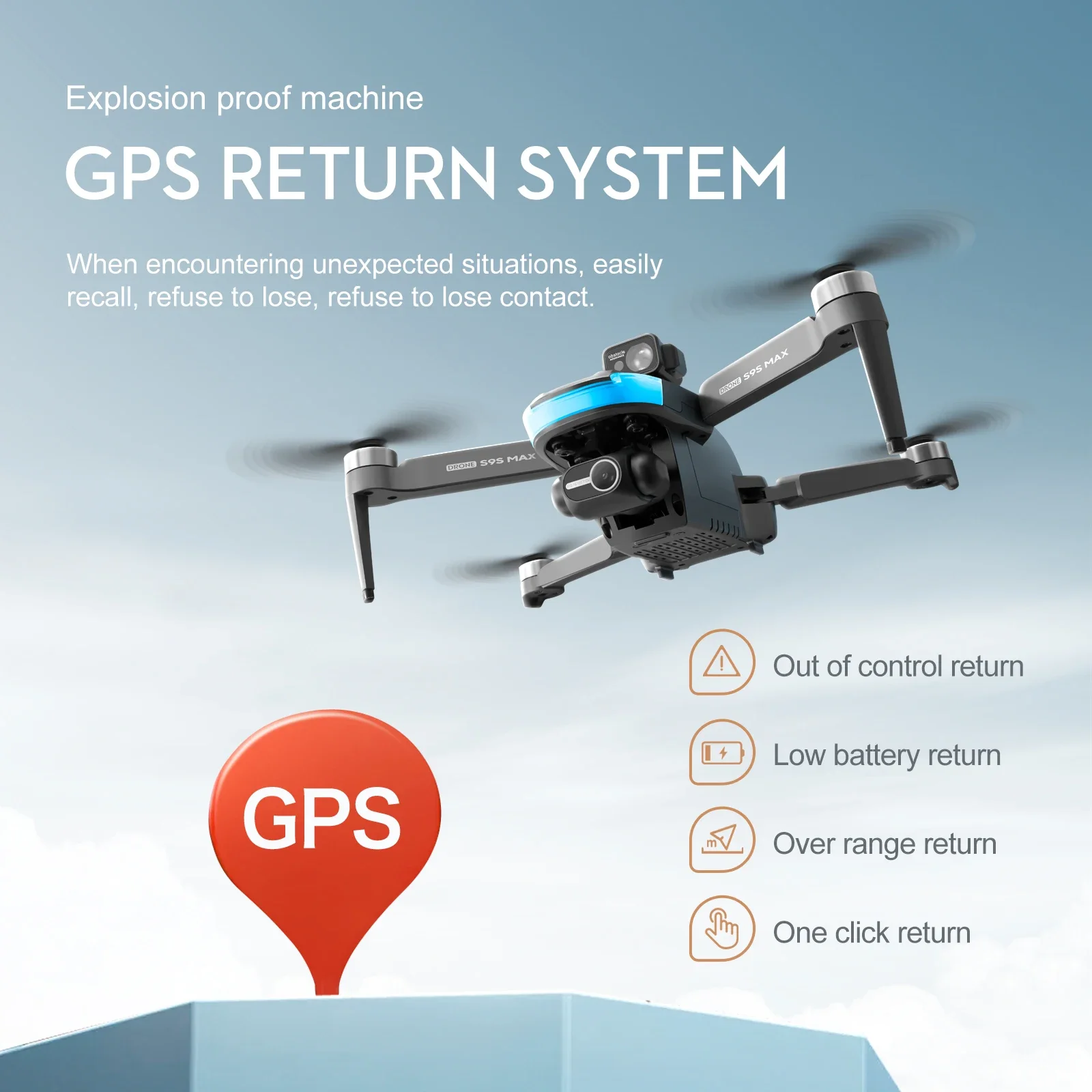 새로운 S9S MAX 미니 드론 4K 2축 PTZ HD - Rc Hobby Wire 리뷰 및 가격