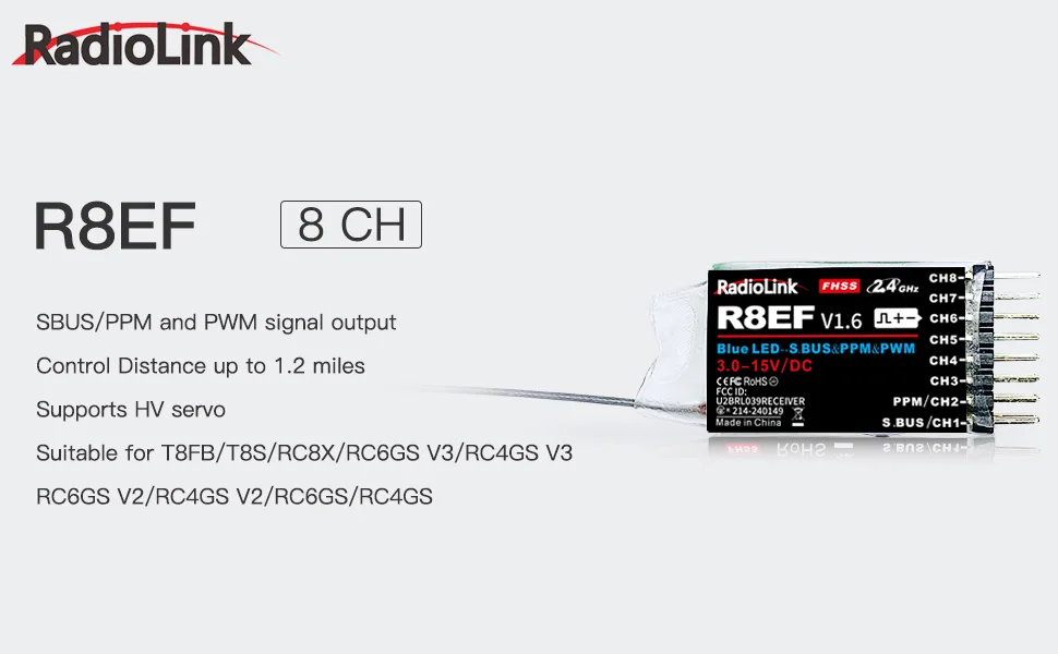 Radiolink R8EF 수신기 2.4G 8채널 SB - Receiver Sbus 8Ch 리뷰 및 가격