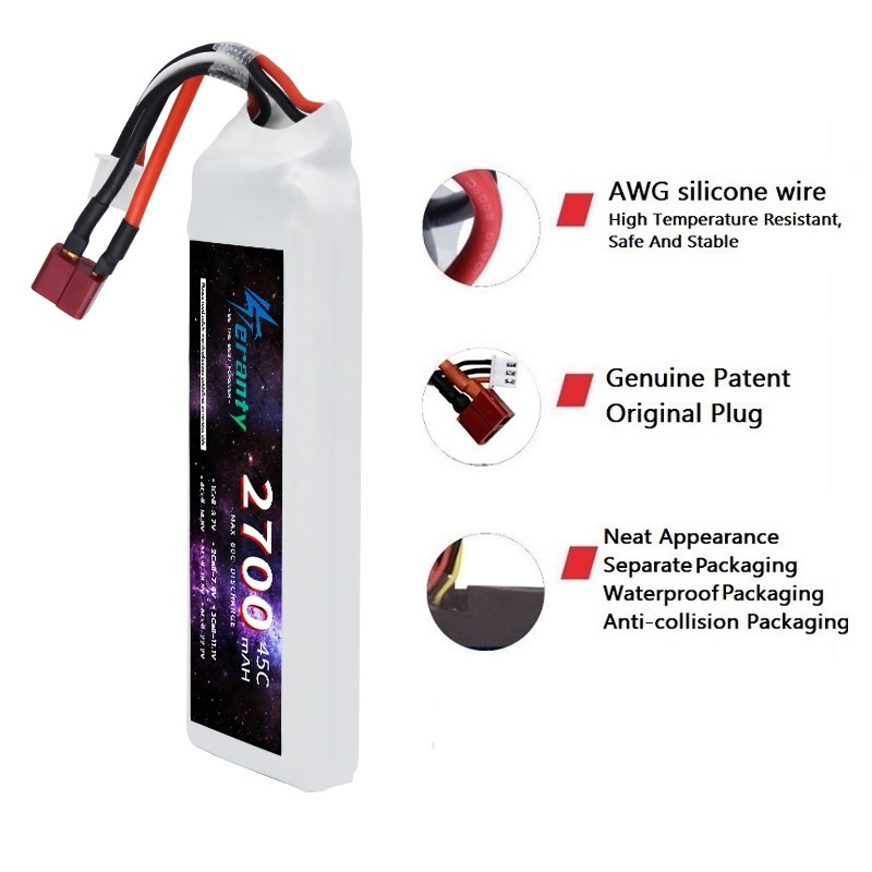 1/3PCS 2S 7.4V Lipo 배터리 2700mA - Rc Hobby Tank 리뷰 및 가격