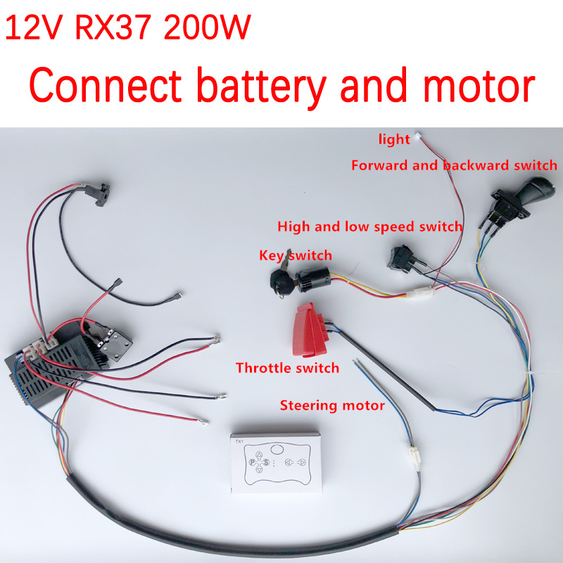 6V 12V 24V DIY 자체 제작 어린이 전기 자동 - Rc Hobby Wire 리뷰 및 가격