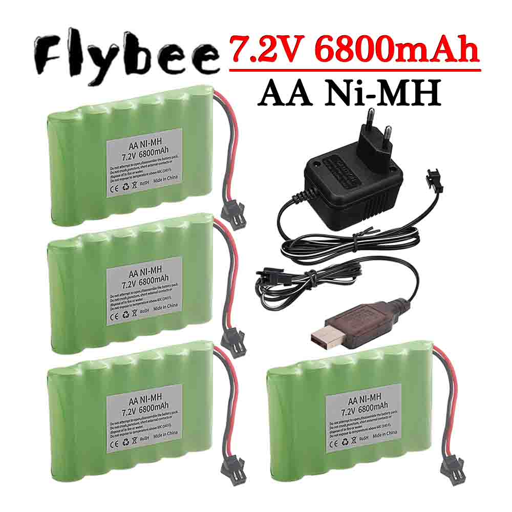 Ni-MH 7.2V 6800mAh SM 플러그 배터리  - Rc Hobby Tank 리뷰 및 가격