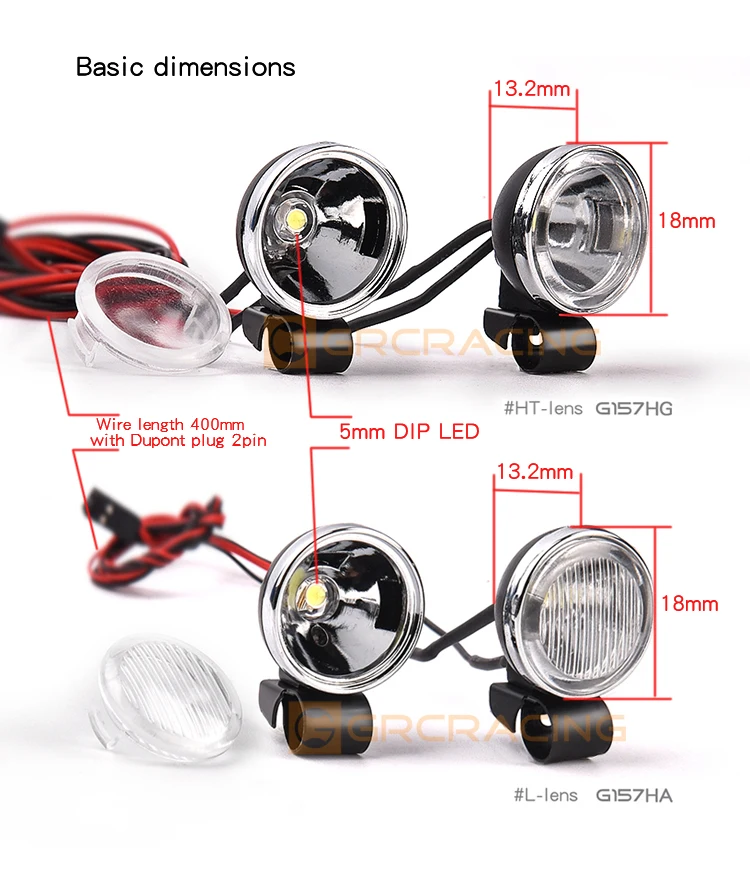 1/10 1/8 RC 크롤러 자동차용 LED 스포트라이 - Rc Hobby Wire 리뷰 및 가격