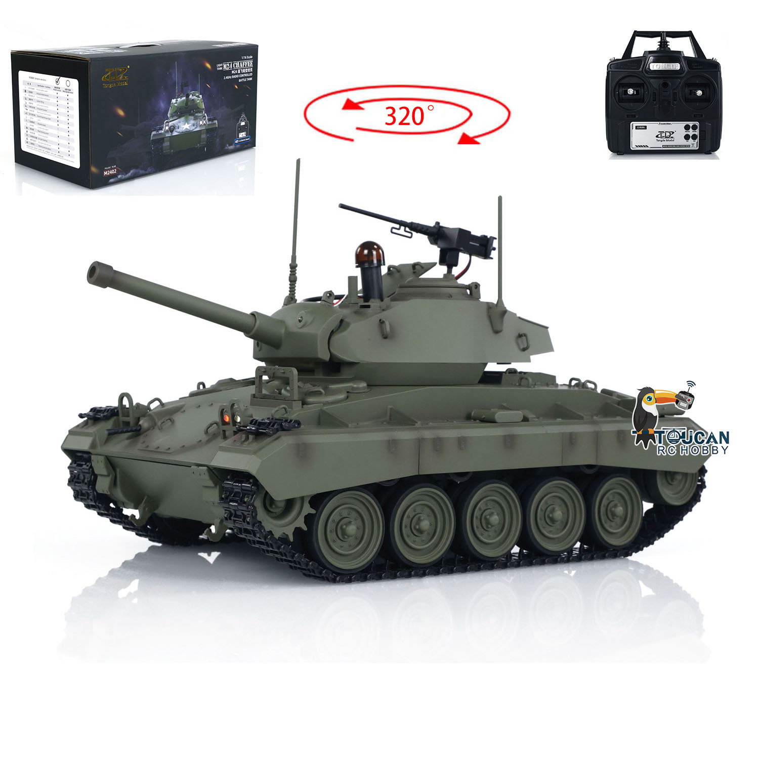 토이즈 통데 1/16 M24 차피 RC 탱크 전동 32 - Rc Hobby Tank 리뷰 및 가격